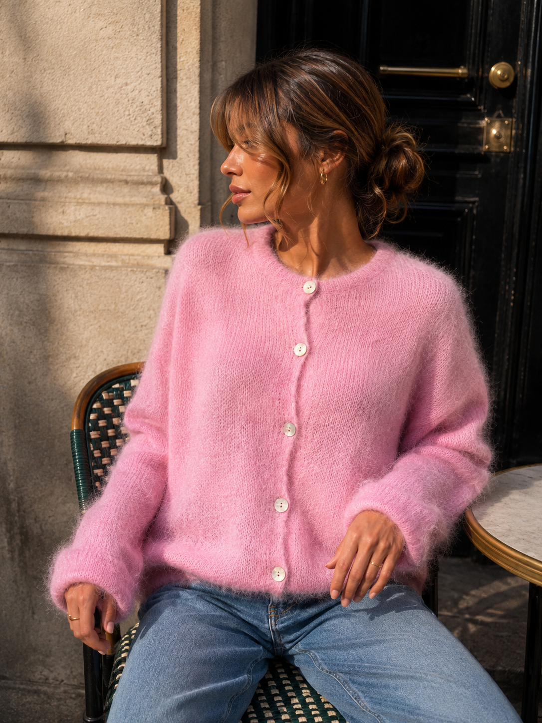 Gilet AURORA - Fluffy mohair