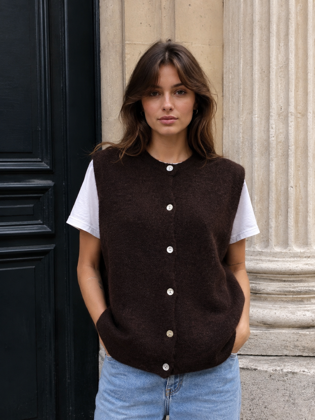 Gilet LIVYA - Superfine Alpaga