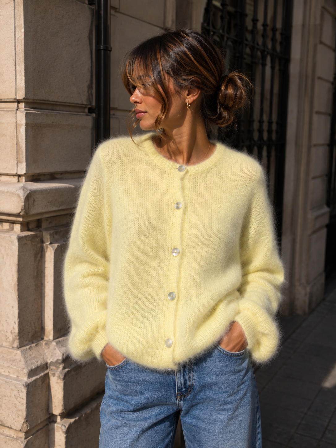 Gilet AURORA - Fluffy mohair