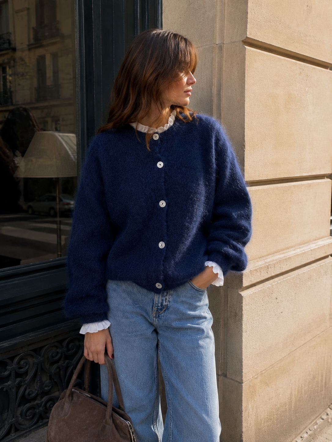 Gilet AURORA - Fluffy mohair